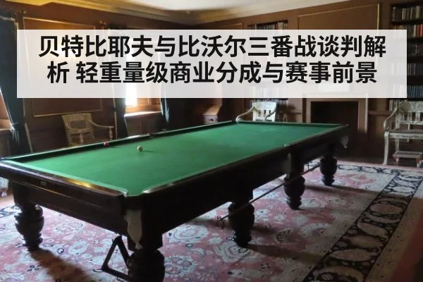 贝特比耶夫与比沃尔三番战谈判解析 轻重量级商业分成与赛事前景（jiuyou game）